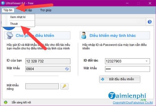 Picture 7 of 4 common actions users perform when using Ultraviewer