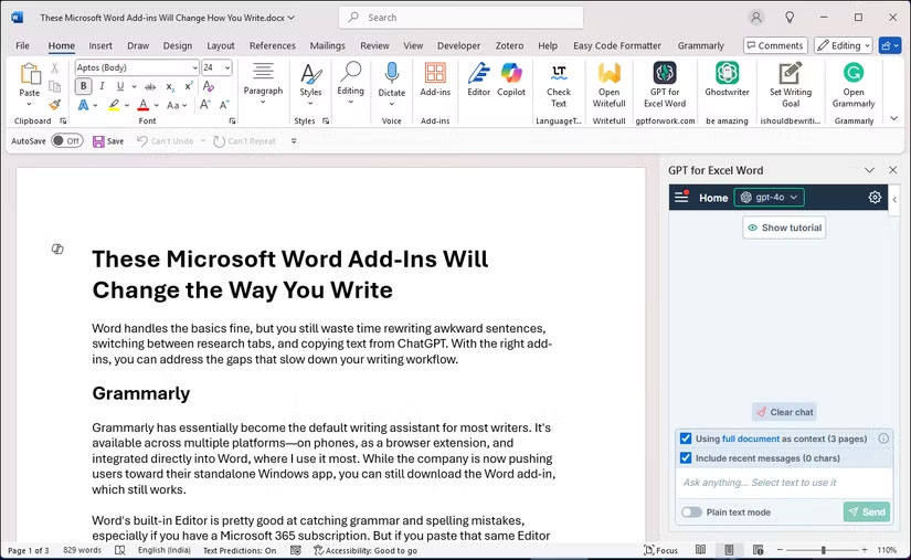 4 Microsoft Word add-ins that completely change the way you write Picture 2