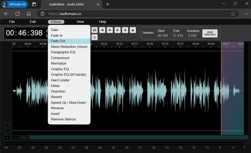 4 tools to make audio fade in right on the browser Picture 3
