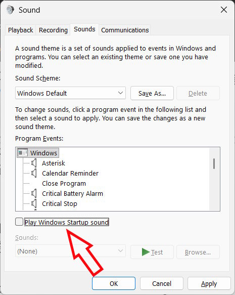 4 ways to turn off Windows 11 startup sound Picture 3