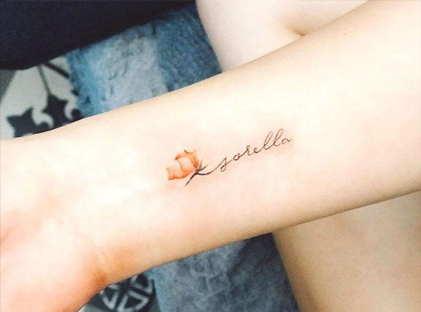 Picture 1 of 44 beautiful mini tattoo designs for women