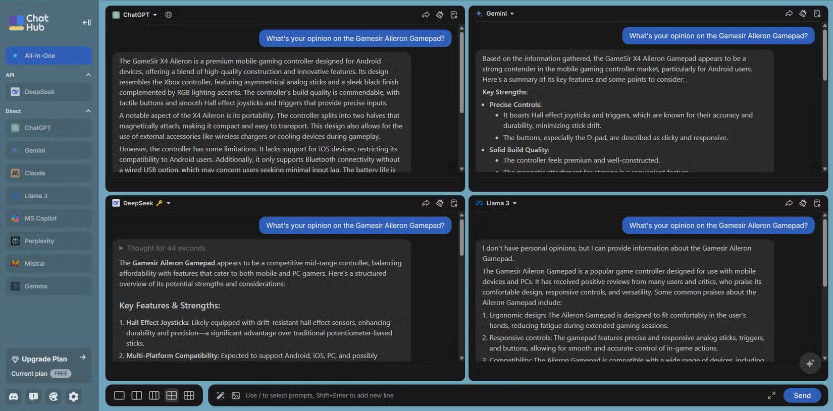 5 Best Apps to Try Multiple AI Chatbots at Once Picture 5