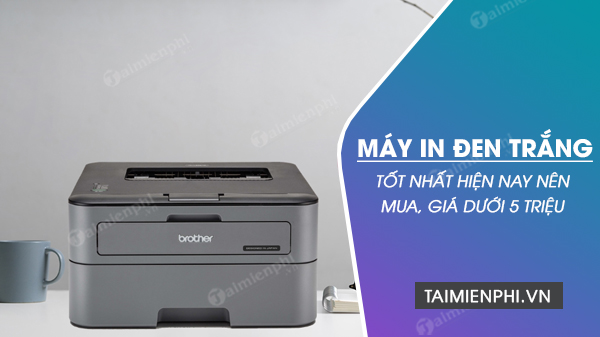 Picture 1 of 5 best black and white printers currently available that you should buy, priced under 5 million VND.
