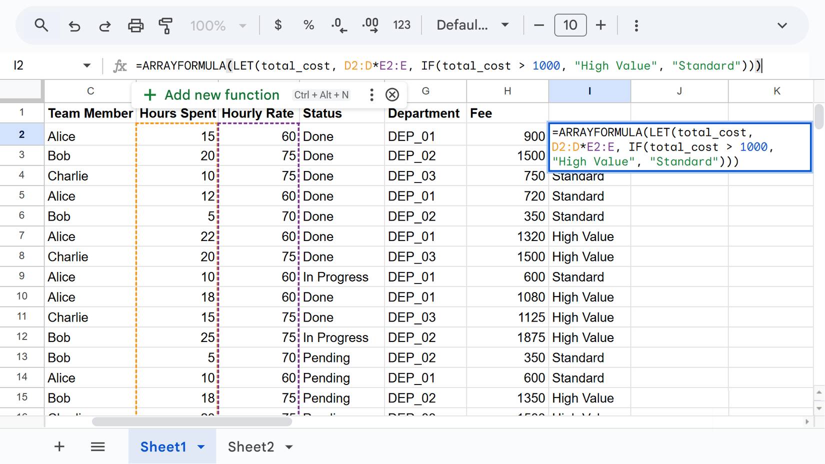 5 Google Sheets formulas that will save you hours of tedious work. Picture 4