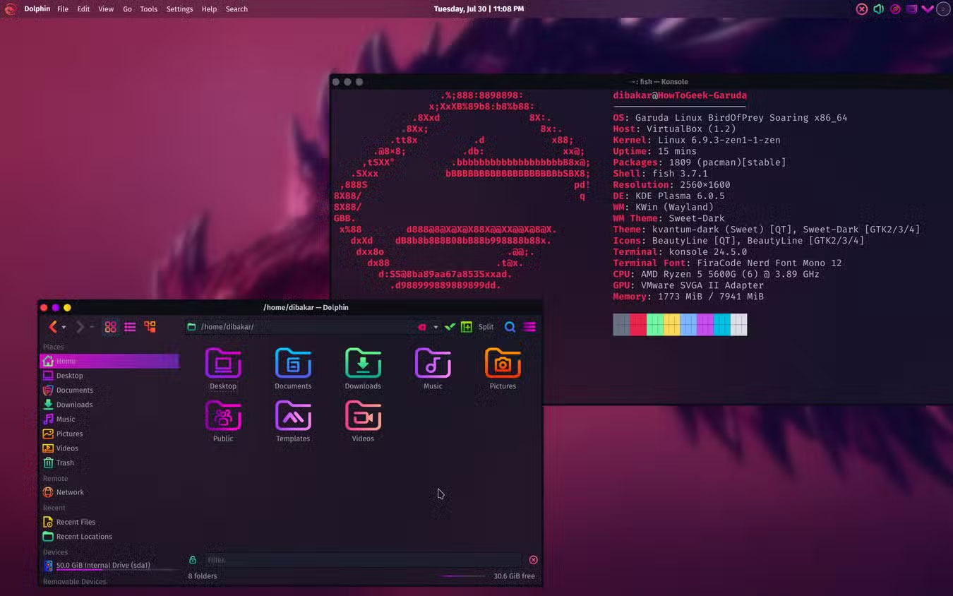 5 beautiful and modern Linux desktop environments with macOS styling. Picture 4