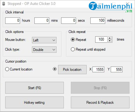 5 popular Auto Click software for computers today Picture 3