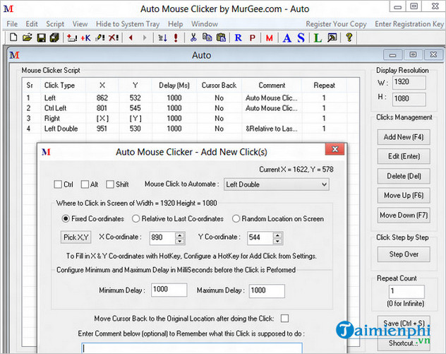 5 popular Auto Click software for computers today Picture 5