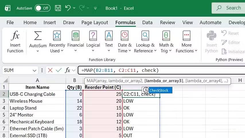 5 real-world examples demonstrating the effectiveness of the MAP function in Excel. Picture 6