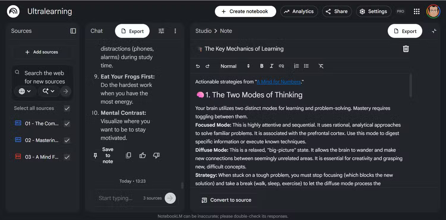 5 simple tricks to make NotebookLM smarter when taking notes. Picture 3