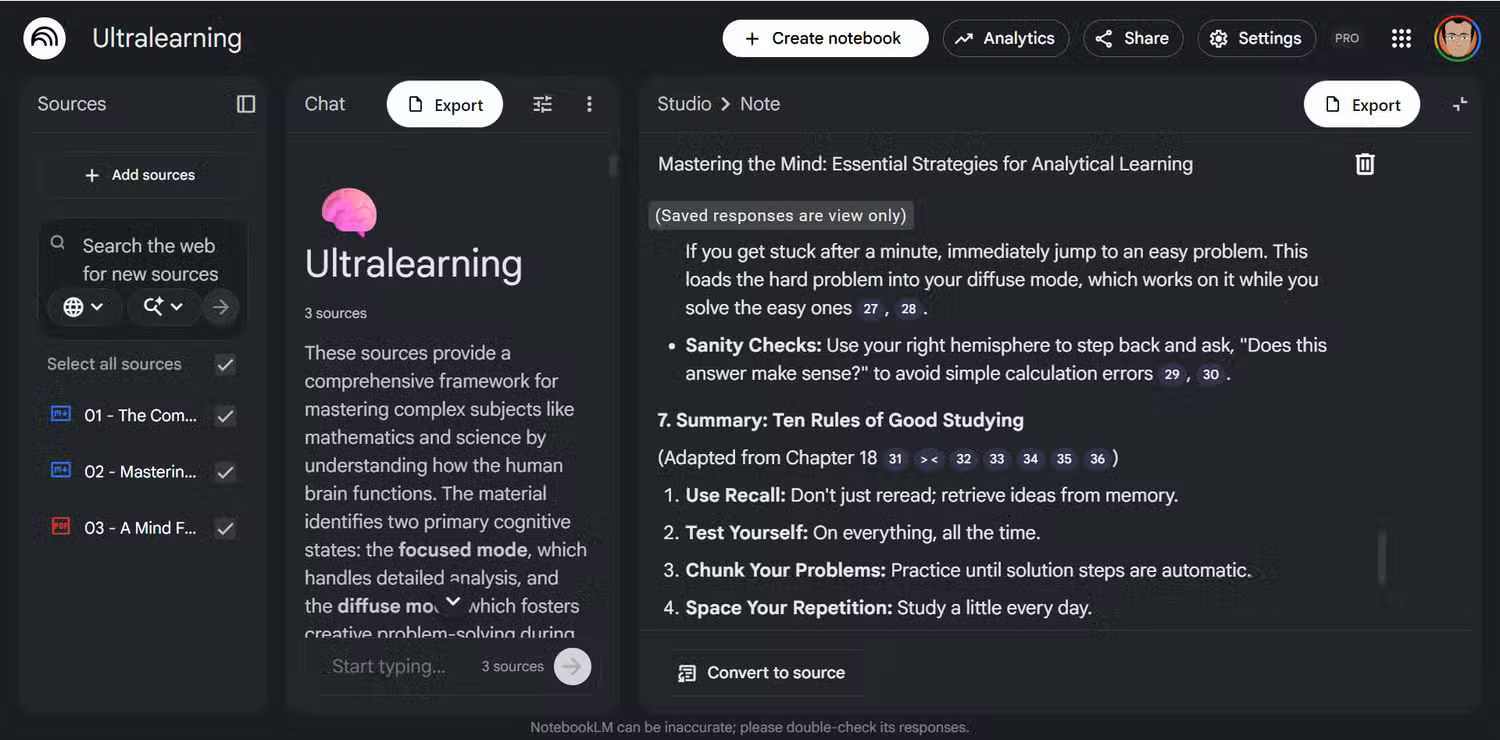 5 simple tricks to make NotebookLM smarter when taking notes. Picture 5