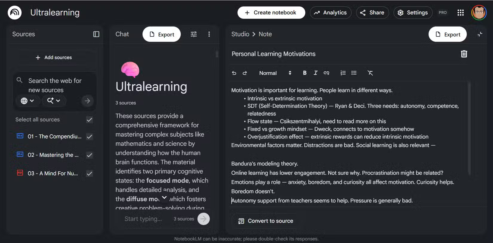 5 simple tricks to make NotebookLM smarter when taking notes. Picture 6