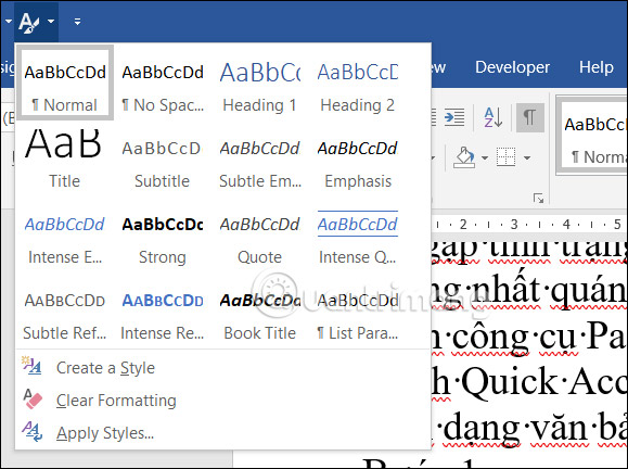 5 tools that should be on Quick Access Toolbar Word Picture 9