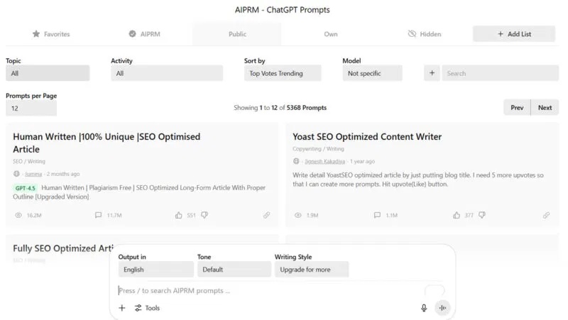 5 tools to help you create the perfect prompt for your AI chatbot. Picture 5