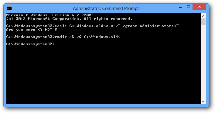 5 Ways to Delete Windows.Old Folder on Windows 10, 8 Picture 16