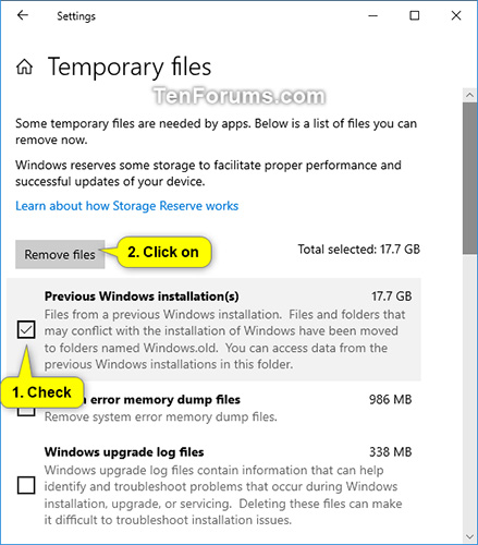 5 Ways to Delete Windows.Old Folder on Windows 10, 8 Picture 18