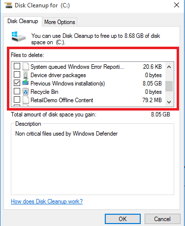 5 Ways to Delete Windows.Old Folder on Windows 10, 8 Picture 7