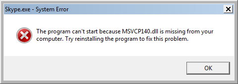 5 Ways to Fix MSVCP140.Dll Is Missing Error on Windows 10, 7 Picture 1