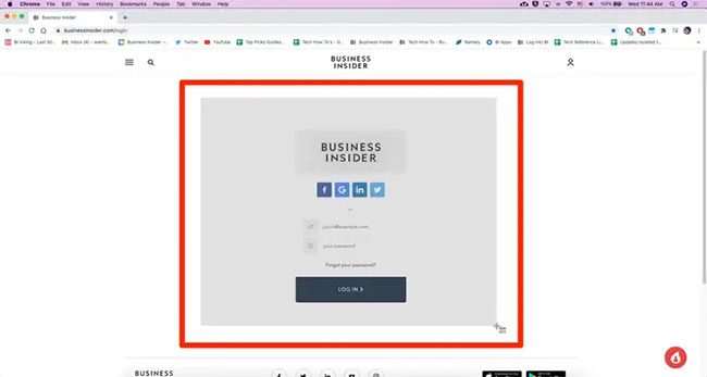5 ways to take screenshots on Macbook, using shortcut keys, taking screenshots with mouse cursor Picture 1