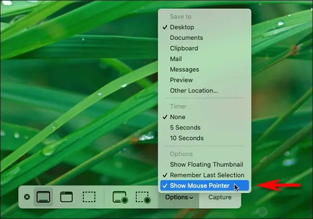 5 ways to take screenshots on Macbook, using shortcut keys, taking screenshots with mouse cursor Picture 7