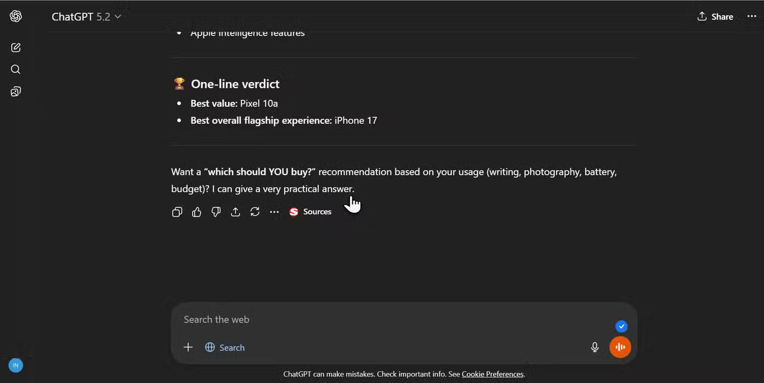 5 ways to use ChatGPT Search to find information faster than Google. Picture 5