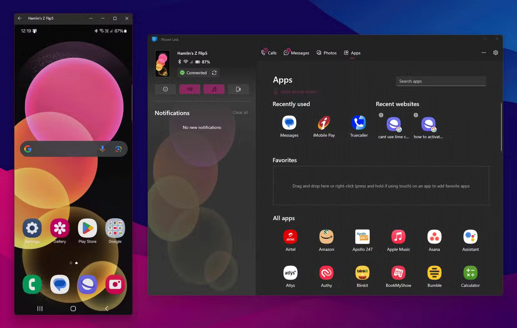 5 Windows Phone Link features only available on Samsung Galaxy phones Picture 2