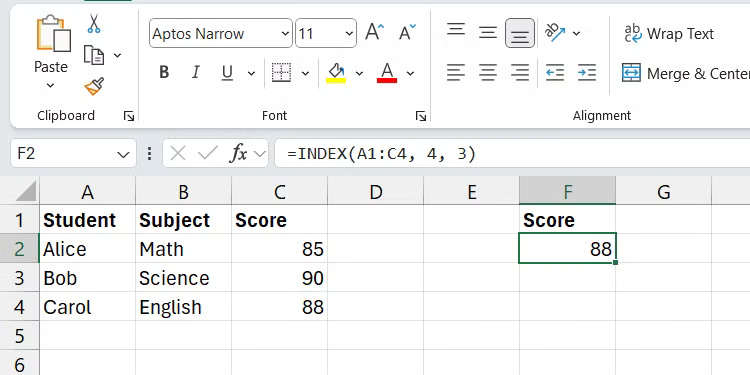6 Excel functions to find data quickly Picture 7