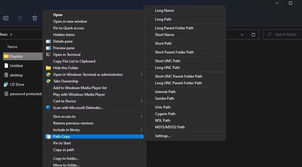 6 ways to copy file and folder paths in Windows 11 Picture 9