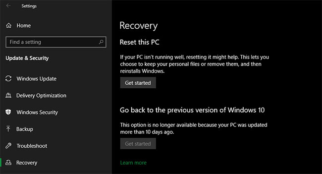 6 ways to reset Windows computer to its original state Picture 1
