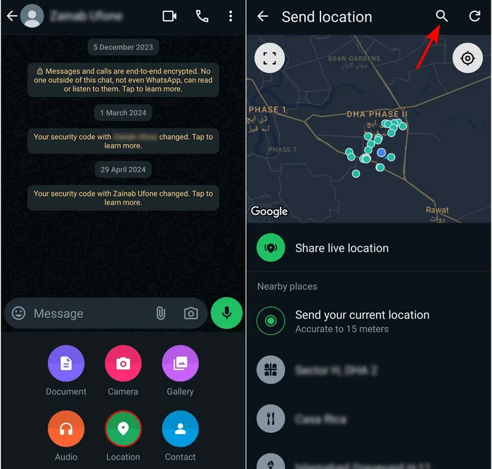 6 ways to share location on WhatsApp Picture 3