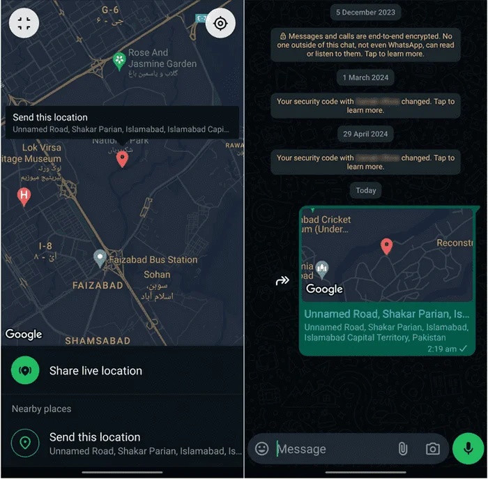 6 ways to share location on WhatsApp Picture 4
