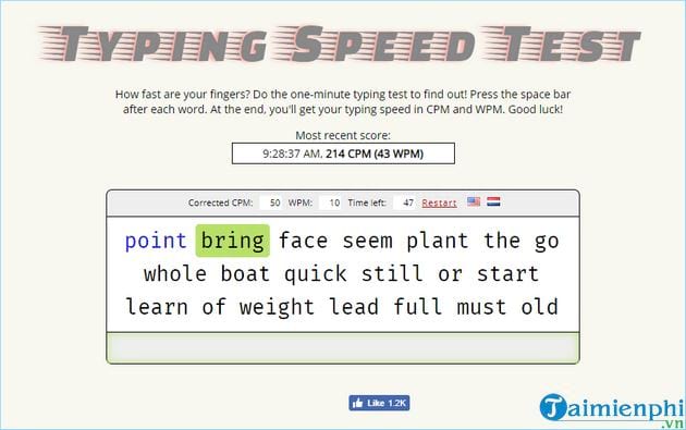 Picture 10 of 6 websites to help you check your typing speed online.