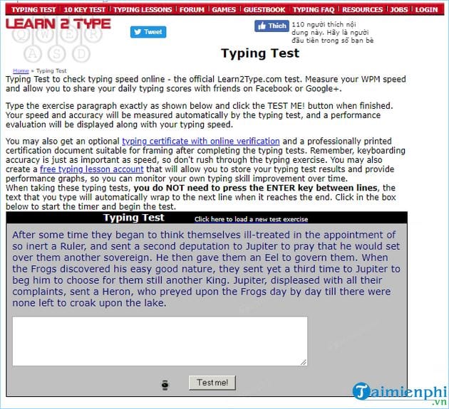 Picture 11 of 6 websites to help you check your typing speed online.