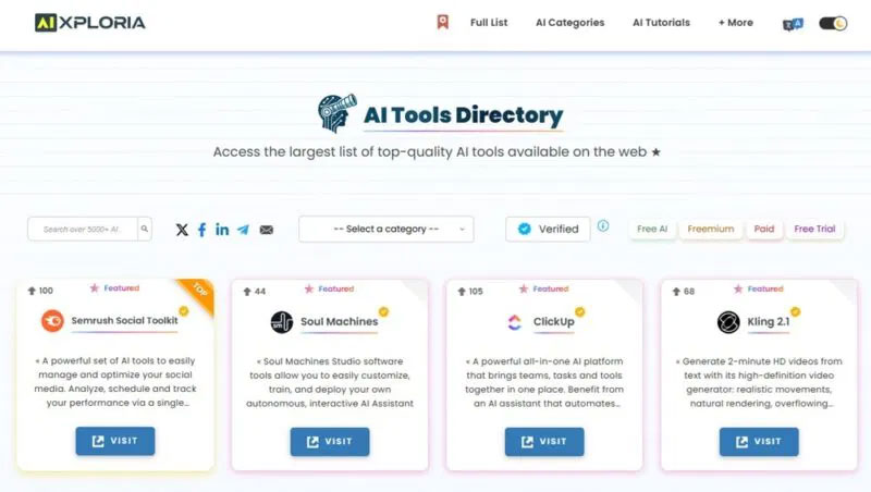 7 Best AI Tools Directories to Find the Right One for Your Needs Picture 4