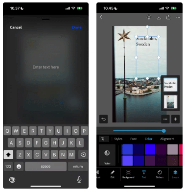 7 best apps to insert text into photos on your phone, many fonts and colors Picture 3