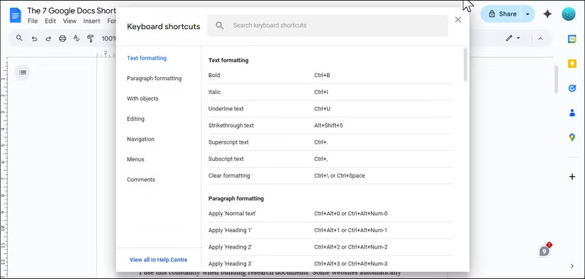 7 Google Docs Shortcuts Everyone Shouldn't Forget Picture 4