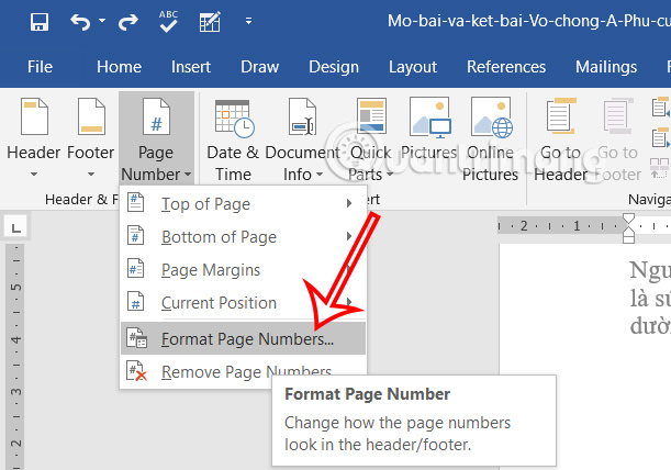 images 5 of 7 ways to number pages in Word that you need to know.