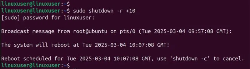 7 Ways to Restart Linux from Terminal Picture 5