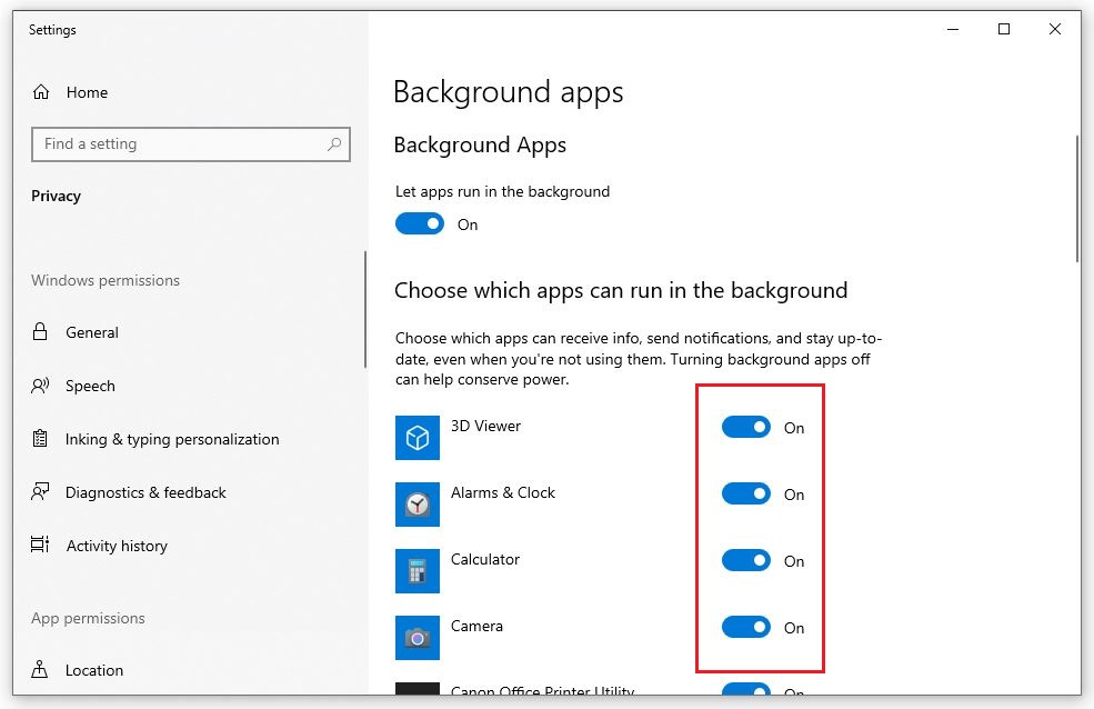 7 Ways to Turn Off Background Applications in Windows 10 on PC and Laptop Picture 5