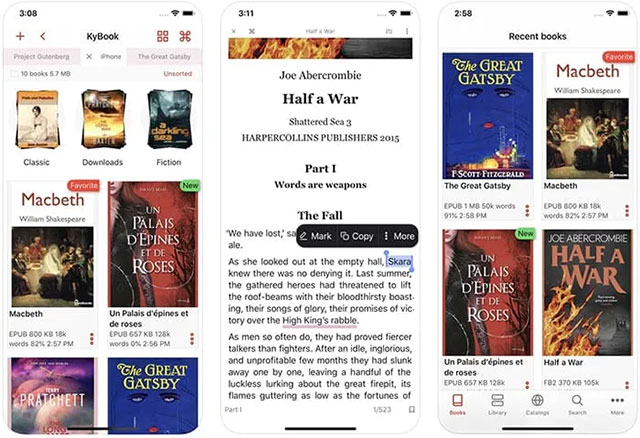 8 best book reading software on iPhone Picture 7