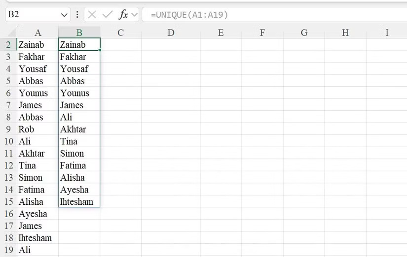 8 little-known Excel functions that can save you a lot of work Picture 1