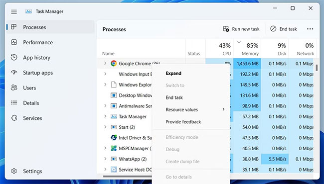 8 ways to close applications and programs on Windows Picture 6