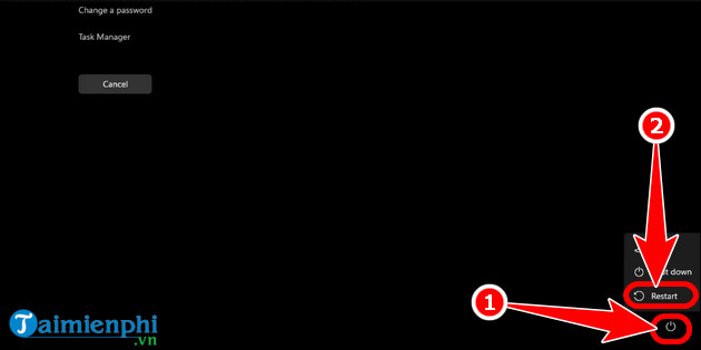 8 Ways to Restart a Windows computer, restart when it crashes or freezes Picture 4