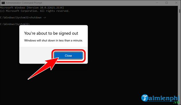 8 Ways to Restart a Windows computer, restart when it crashes or freezes Picture 9