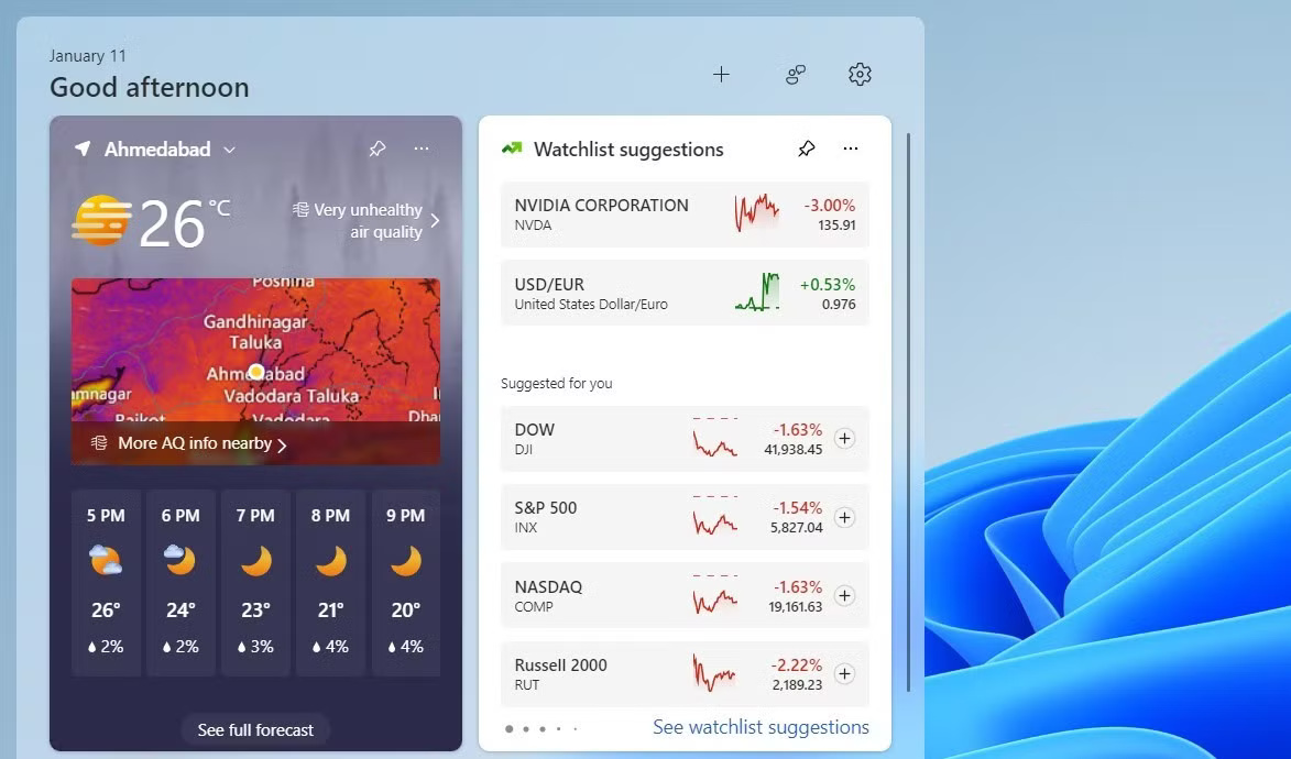 9 indispensable widgets in Windows 11 Picture 1