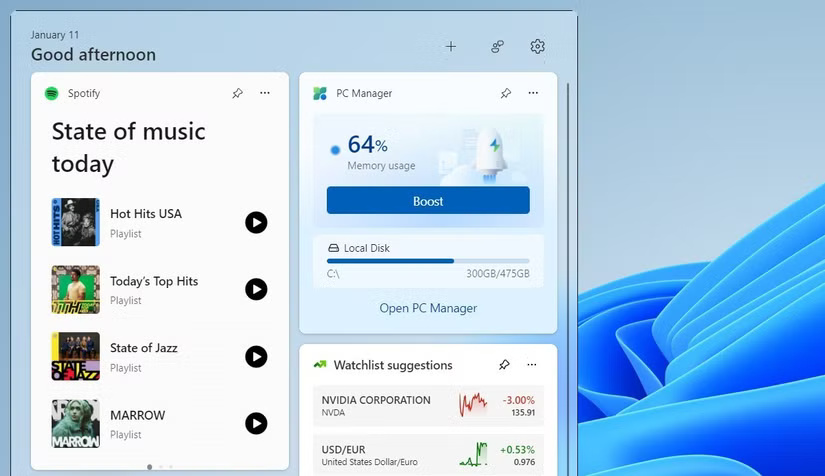9 indispensable widgets in Windows 11 Picture 4