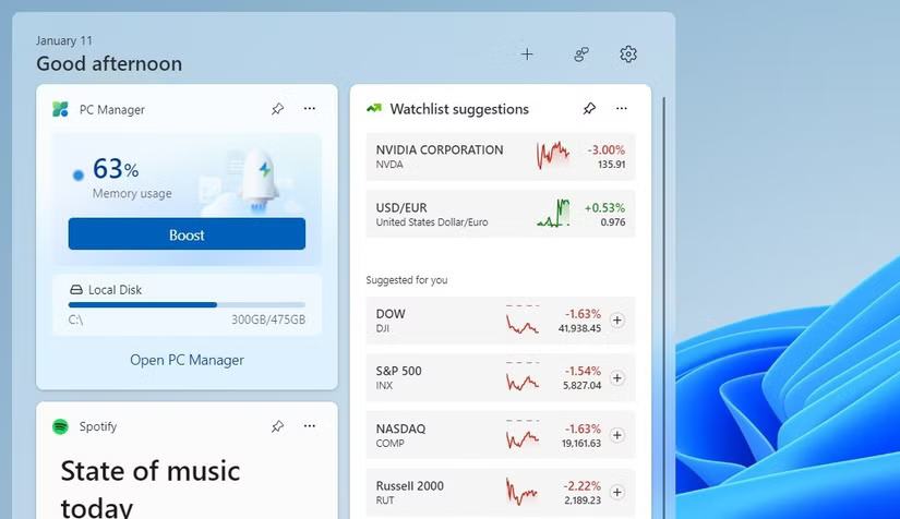 9 indispensable widgets in Windows 11 Picture 5