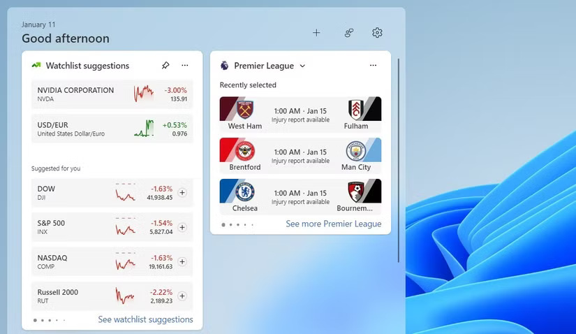 9 indispensable widgets in Windows 11 Picture 6