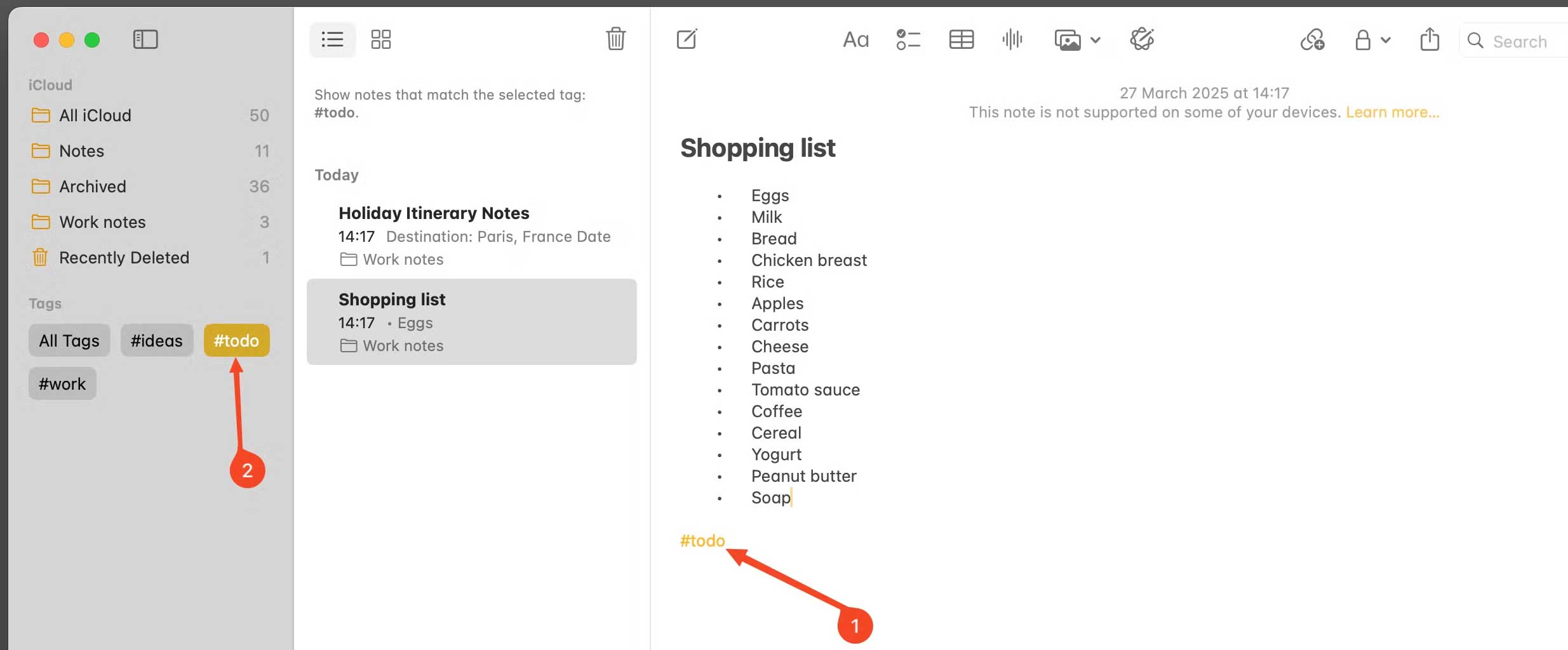 9 Quick Note Handling Tips for Apple Notes on Mac Picture 1