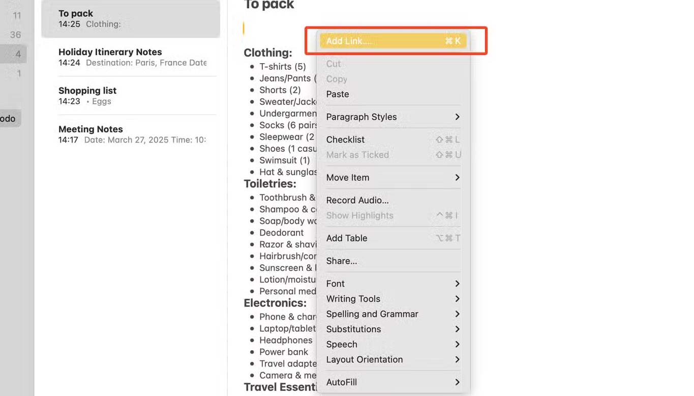 9 Quick Note Handling Tips for Apple Notes on Mac Picture 3