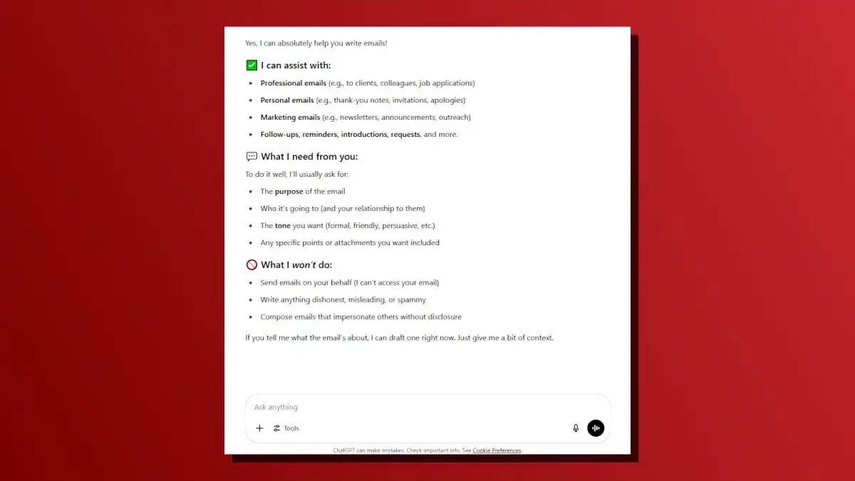 9 Simple Tasks ChatGPT Can Handle in Seconds, Saving You Hours Picture 1